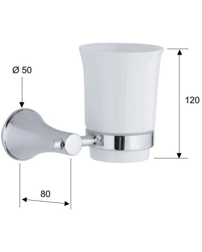 Стакан Remer Delicata DE15CR
