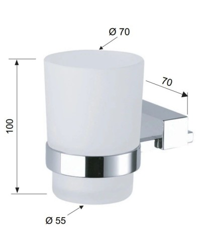 Стакан Remer SQ SQ15CR