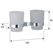 Стакан двойной Remer Forma FR16CR