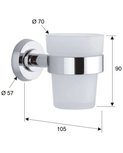 Стакан Remer Arte AR15CR