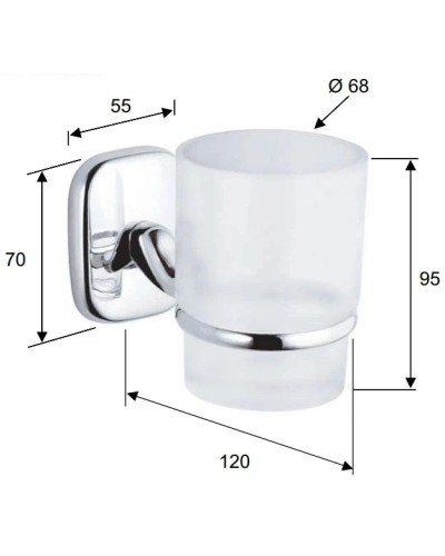 Стакан Remer Suite SU15CR