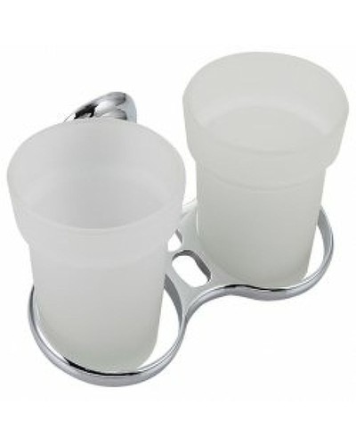 Стакан для зубных щеток Frap F15 F1508 двойной Хром