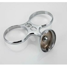 Стакан для зубных щеток Frap F15 F1508 двойной Хром