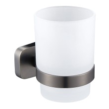 Стакан для зубных щеток с держателем WONZON & WOGHAND, Темный графит (WW-9321)