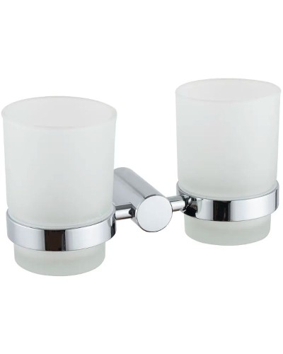 Стакан для зубных щеток Haiba HB8408 двойной Хром