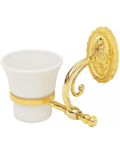 Стакан для зубных щеток Migliore Edera 16952 Золото