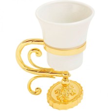 Стакан для зубных щеток Migliore Edera 16953 Золото