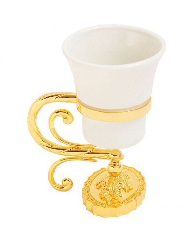 Стакан для зубных щеток Migliore Edera 16953 Золото