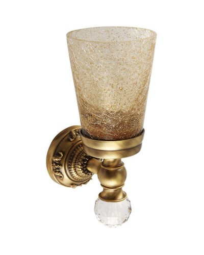 Стакан для зубных щеток Migliore Cristalia 16756 Бронза с кристаллом Swarovski