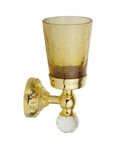 Стакан для зубных щеток Migliore Cristalia 16820 Золото с кристаллом Swarovski