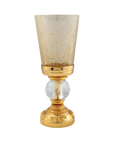 Стакан для зубных щеток Migliore Cristalia 16821 Золото с кристаллом Swarovski
