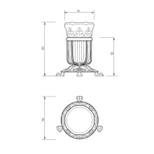 Стакан для зубных щеток Migliore Elisabetta 16986 Бронза