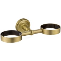 Стакан для зубных щеток с мыльницей Migliore Mirella 17176 Бронза