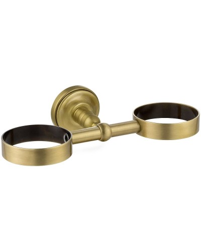 Стакан для зубных щеток с мыльницей Migliore Mirella 17176 Бронза