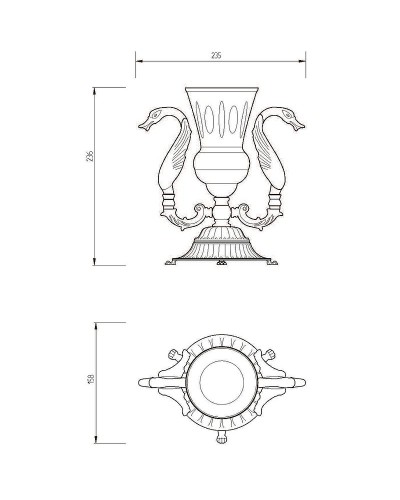 Стакан для зубных щеток Migliore Luxor 26216 Золото