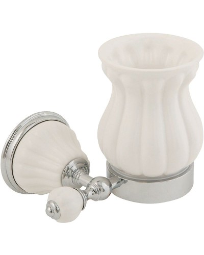 Стакан для зубных щеток Migliore Olivia 17506 Белый Хром