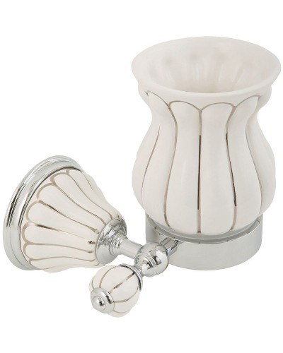 Стакан для зубных щеток Migliore Olivia 17568 Белый Хром