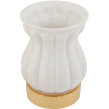 Стакан для зубных щеток Migliore Olivia 17476 Белый Золото