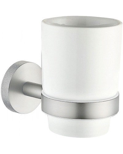 Стакан для зубных щеток Allen Brau Priority 6.31002-BN Белый Никель брашированный