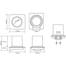 Стакан для зубных щеток Bemeta Organic 157111011 Хром
