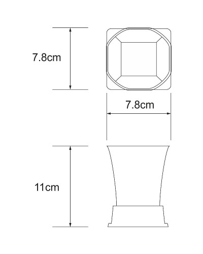 Стакан для зубных щеток WasserKRAFT Exter K-5528 Светлая бронза
