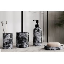 Стакан для зубных щеток WasserKRAFT Neime K-1928 Черный Белый