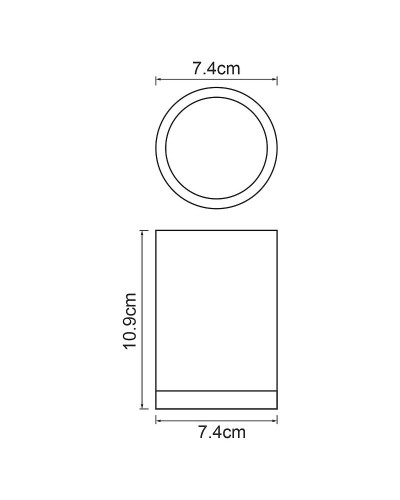 Стакан для зубных щеток WasserKRAFT Mindel K-8828 Белый