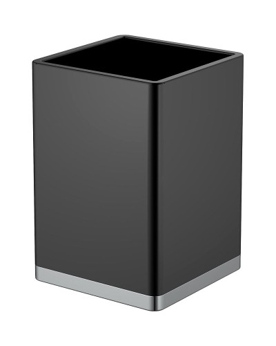 Стакан для зубных щеток Boheme 10961-B-CR Черный Хром