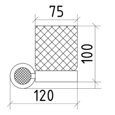 Стакан для зубных щеток Boheme Royal Cristal 10924-G-B Золото