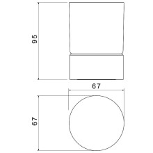 Стакан для зубных щеток Timo Saona 13231/17 Золото матовое