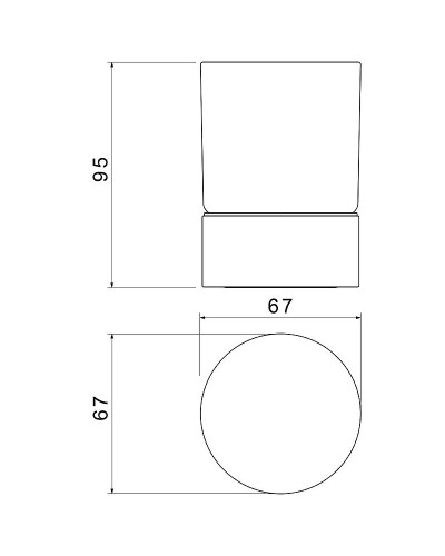 Стакан для зубных щеток Timo Saona 13231/17 Золото матовое