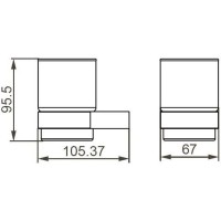 Стакан Aquanet 00241902