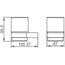 Стакан Aquanet 00241902