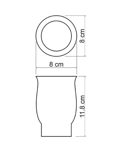 Стакан для зубных щеток WasserKRAFT K-C184 Белый