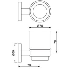 Стакан Jaquar Continental ACN-CHR-1141N