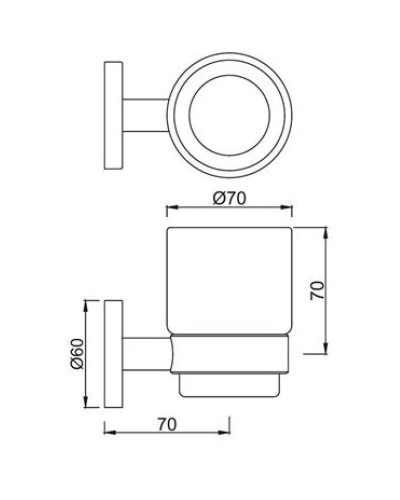 Стакан Jaquar Continental ACN-CHR-1141N