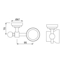 Стакан Jaquar Queen's AQN-CHR-7741