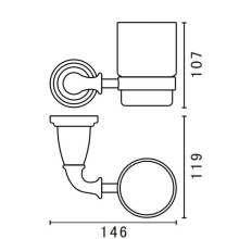 Стакан Art&Max Bianchi AM-E-2602-BR