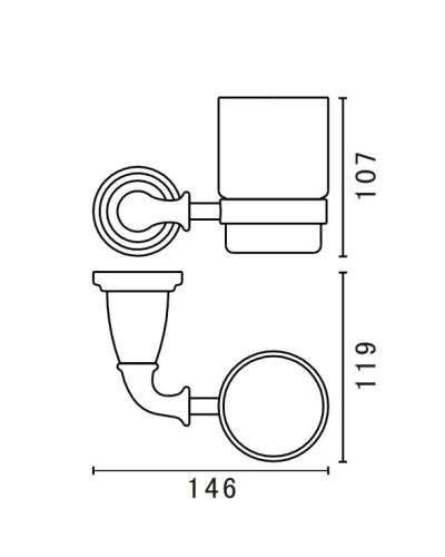 Стакан Art&Max Bianchi AM-E-2602-BR