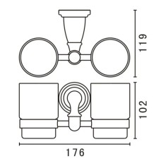 Стакан двойной Art&Max Bianchi AM-E-2602-D-DO