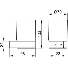 Стакан KEUCO Plan 14950010100