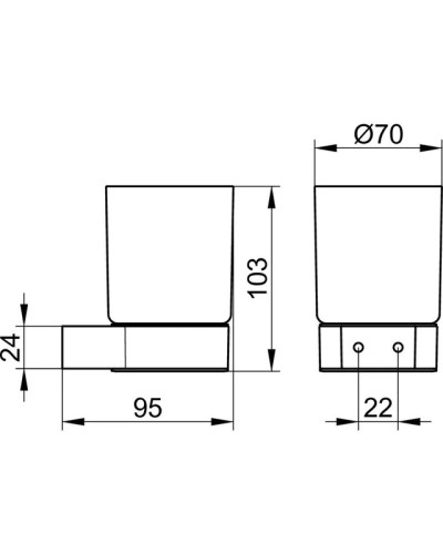 Стакан KEUCO Plan 14950010100