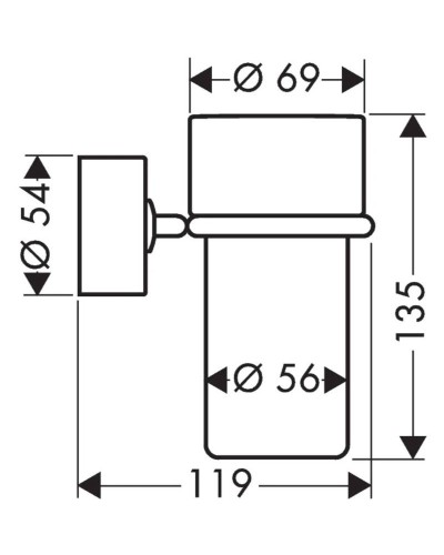 Стакан Axor Uno 41534000