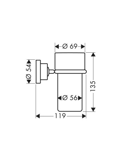 Стакан Axor Citterio 41734000