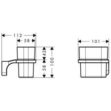 Стакан Axor Urquiola 42434000