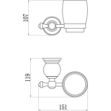 Стакан Savol 57B S-05758B