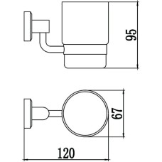 Стакан Savol 95 S-009558