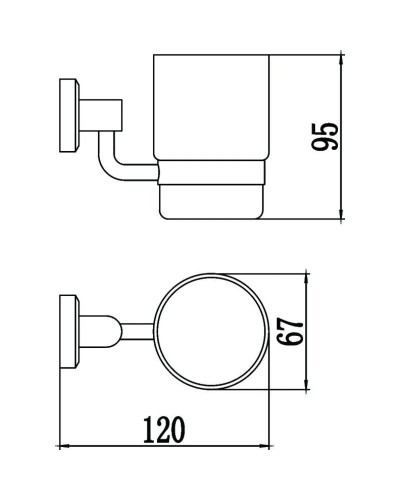 Стакан Savol 95 S-009558