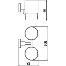 Стакан двойной Savol 95 S-009568