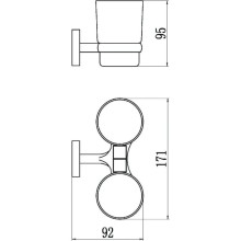 Стакан двойной Savol 87 S-008768